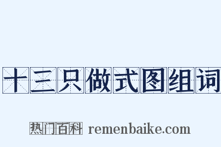 十三只做式图组词是什么意思的图片